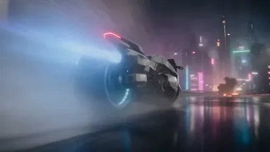Mecha Motorcycle Rain Chase