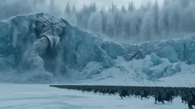Abdul Shakoor · AI just generated a mountain sized ice titan tearing out of a glacier one …
