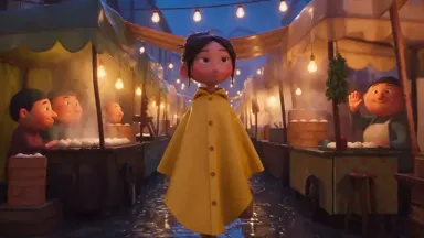 Stylized 3D Family Animation One-Shot