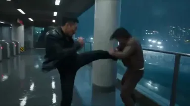 Rainy Subway Depot Martial Arts Duel