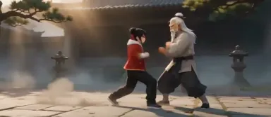 Kung Fu Battle with Ambient Audio Only